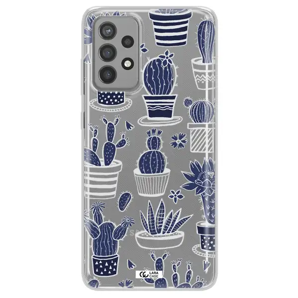 Blue Cactus Samsung A72 Clear TPU Case