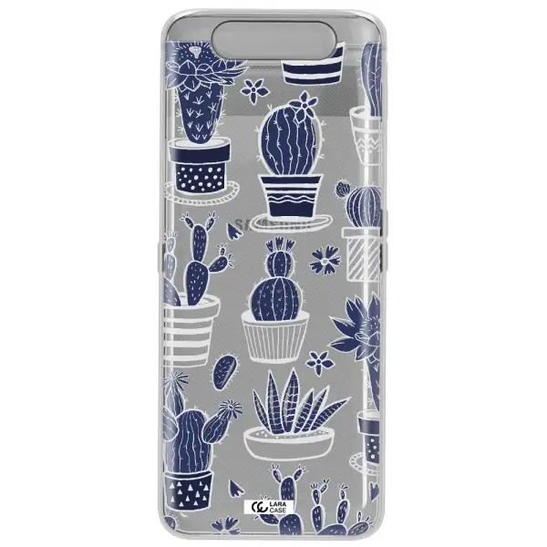 Blue Cactus Samsung A80 Clear TPU Case