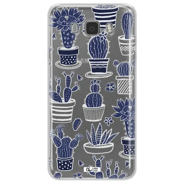 Blue Cactus Samsung J7 2016 Clear TPU Case