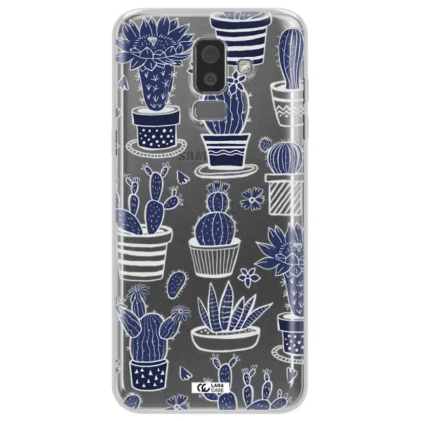 Blue Cactus Samsung J8 Clear TPU Case