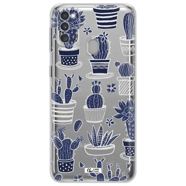 Blue Cactus Samsung M30S Clear TPU Case
