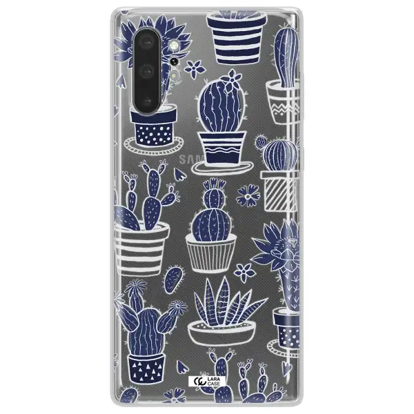 Blue Cactus Samsung Note 10 Plus Clear TPU Case