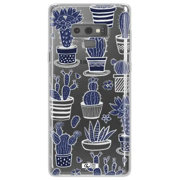 Blue Cactus Samsung Note 9 Clear TPU Case