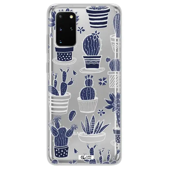 Blue Cactus Samsung S 20 Plus Clear TPU Case