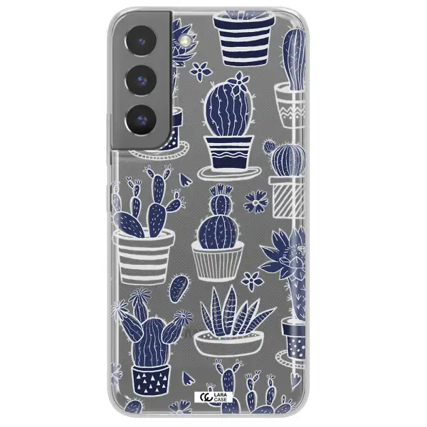 Blue Cactus Samsung S 22 Clear TPU Case