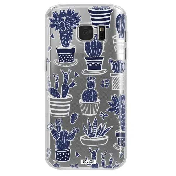 Blue Cactus Samsung S 7 Clear TPU Case