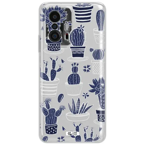 Blue Cactus Xiaomi 11T Clear Tpu Case