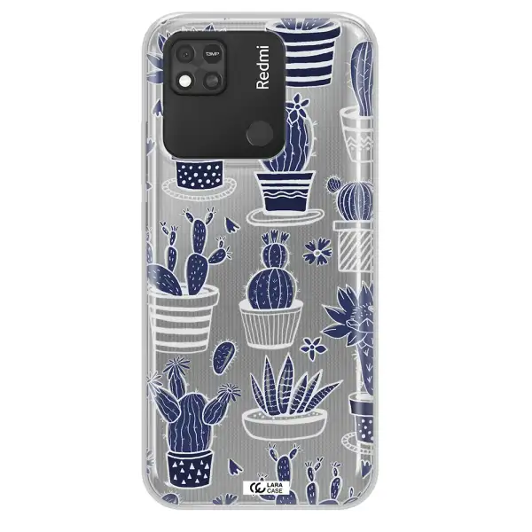Blue Cactus Xiaomi Redmi 10A Clear TPU Case