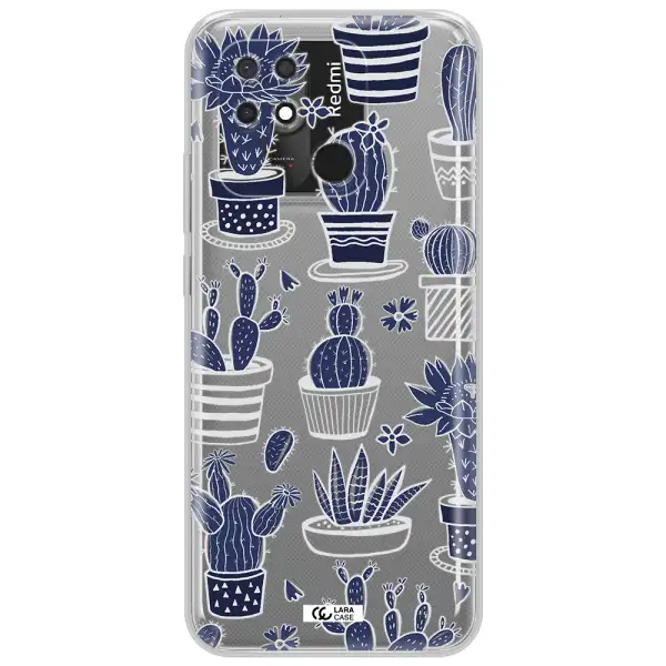 Blue Cactus Xiaomi Redmi 10C Clear TPU Case