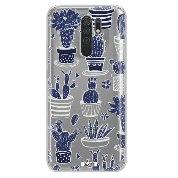 Blue Cactus Xiaomi Redmi 9 Clear TPU Case