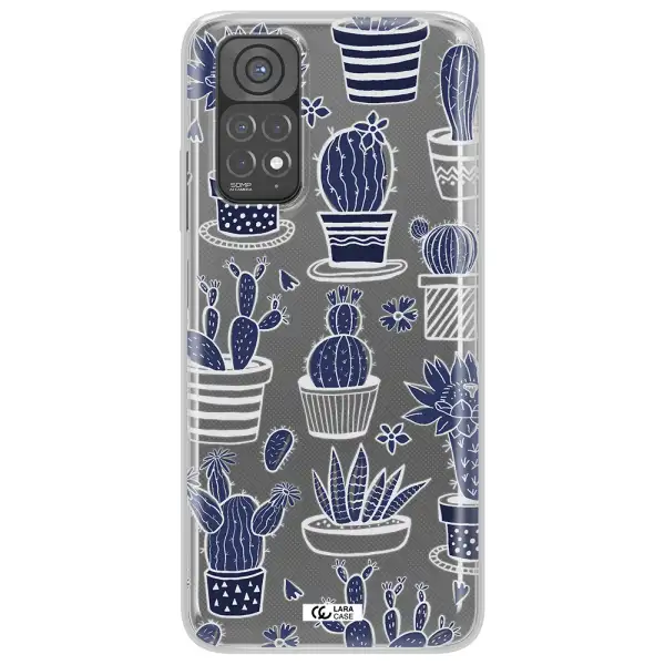 Blue Cactus Xiaomi Redmi Note 11 Clear TPU Case