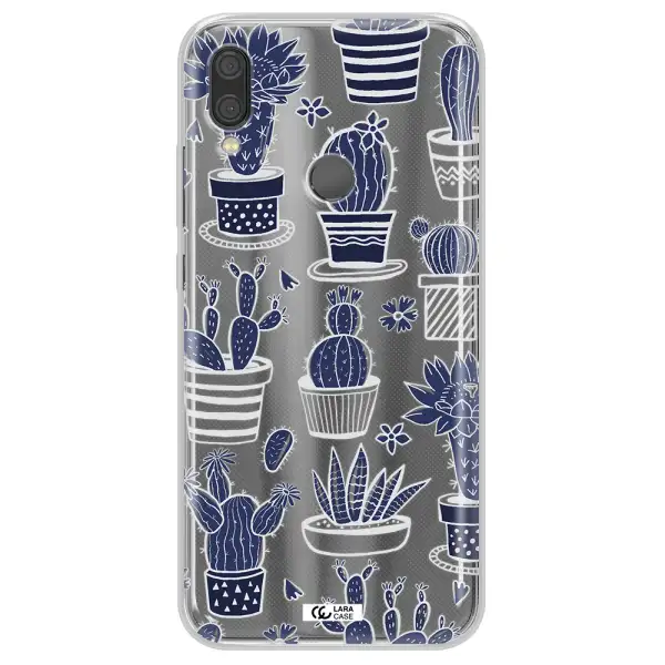 Blue Cactus Xiaomi Redmi Note 7 Clear TPU Case