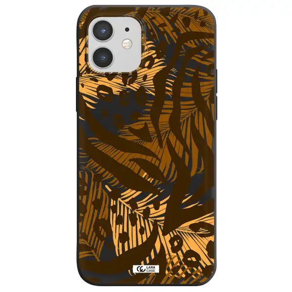 Be Wild Apple iPhone 12 Silicone black Case