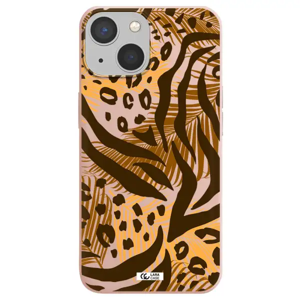 Be Wild Apple iPhone 13 Silicone pastel pink Case