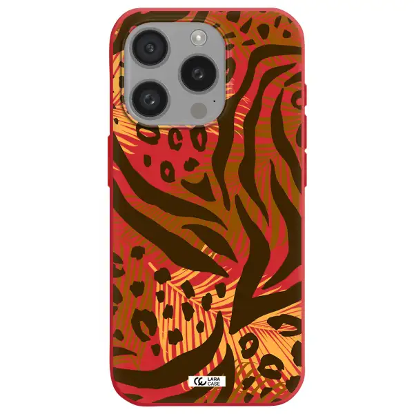 Be Wild Apple Iphone 15 Pro Silicone Imperial Red Case