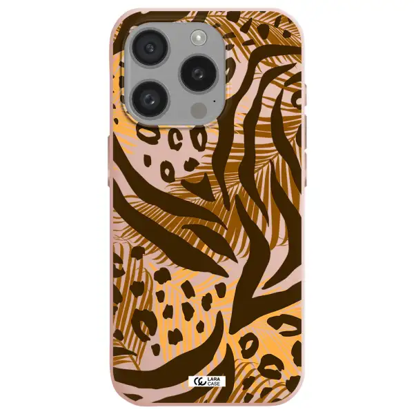 Be Wild Apple Iphone 15 Pro Silicone Pastel Pink Case