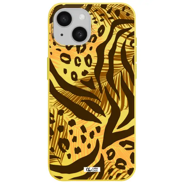 Be Wild Apple iPhone 15 Silicone canary yellow Case