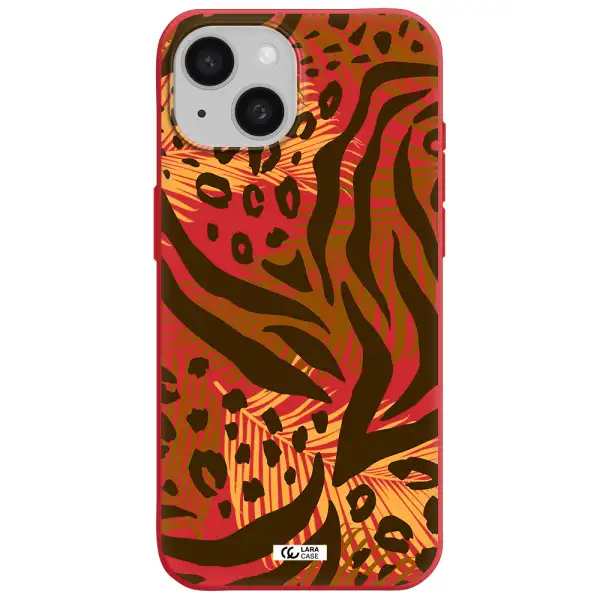 Be Wild Apple Iphone 15 Silicone Imperial Red Case
