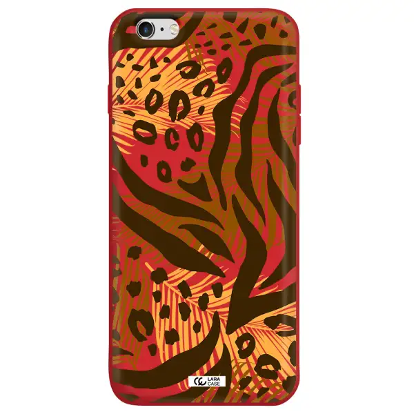 Be Wild Apple iPhone 6 plus Silicone Imperial Red Case