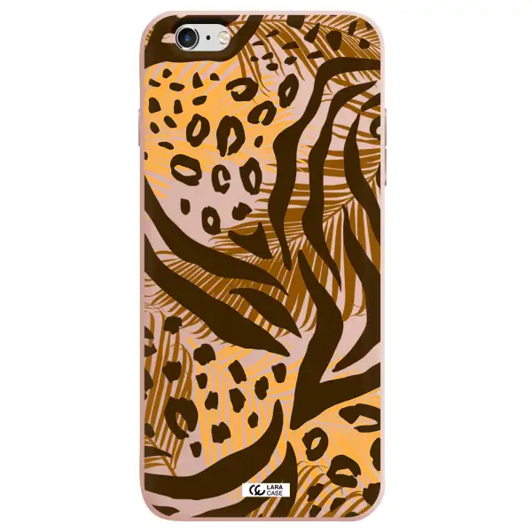 Be Wild Apple iPhone 6 plus Silicone pastel pink Case