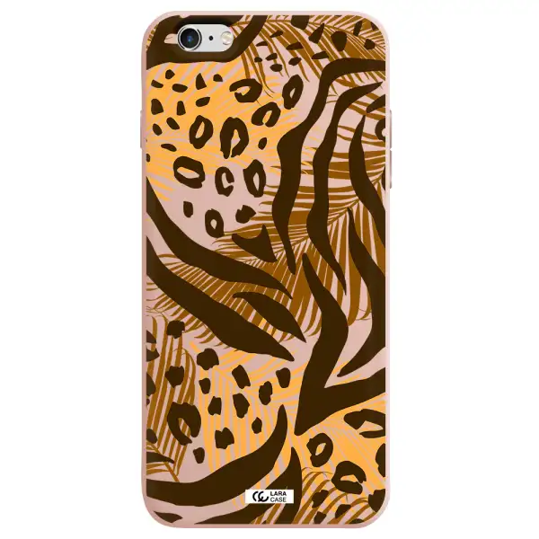 Be Wild Apple iPhone 6 s plus Silicone pastel pink Case