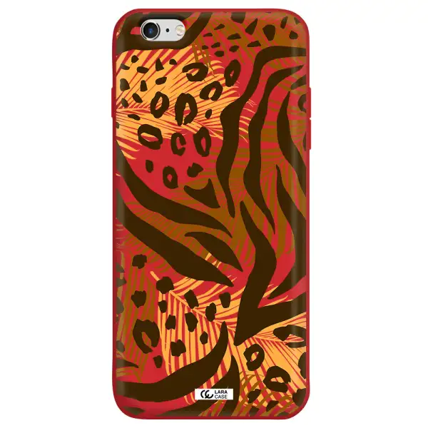 Be Wild Apple iPhone 6S Silicone Imperial Red Case