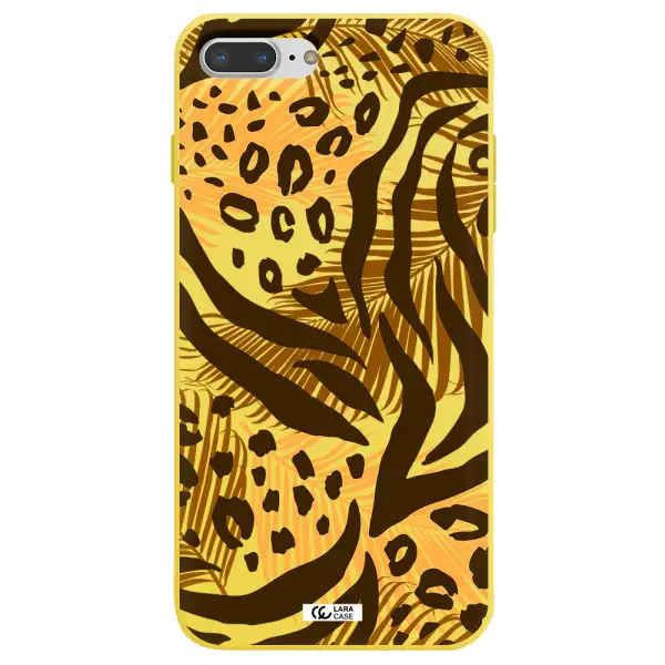 Be Wild Apple iPhone 8 plus Silicone canary yellow Case