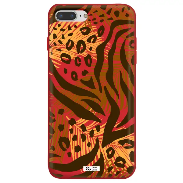 Be Wild Apple iPhone 8 plus Silicone Imperial Red Case