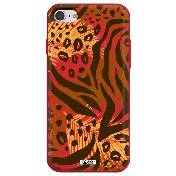 Be Wild Apple iPhone 8 Silicone Imperial Red Case