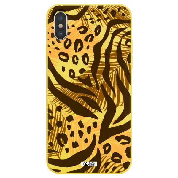 Be Wild Apple iPhone X Silicone canary yellow Case