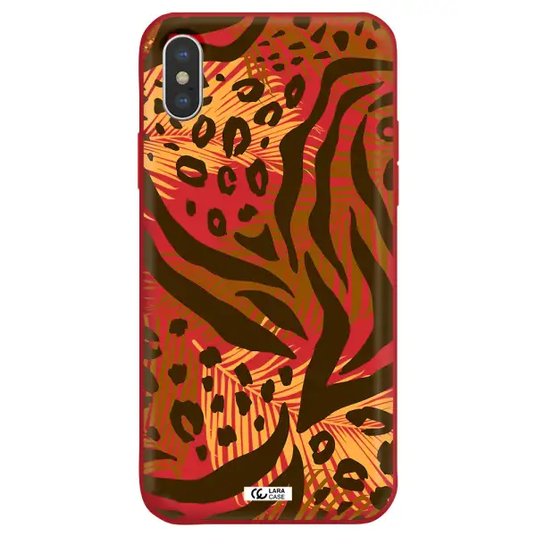Be Wild Apple iPhone XS max Silicone Imperial Red Case
