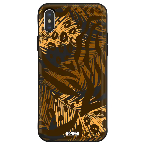 Be Wild Apple iPhone XS Silicone black Case