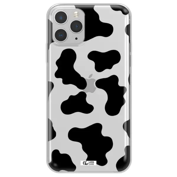 Cow Print Apple iPhone 11 pro Clear TPU Case
