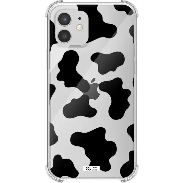 Cow Print Apple iPhone 12 Clear PC Case