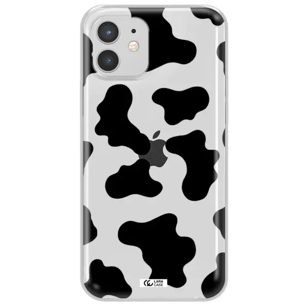 Cow Print Apple iPhone 12 mini Clear TPU Case