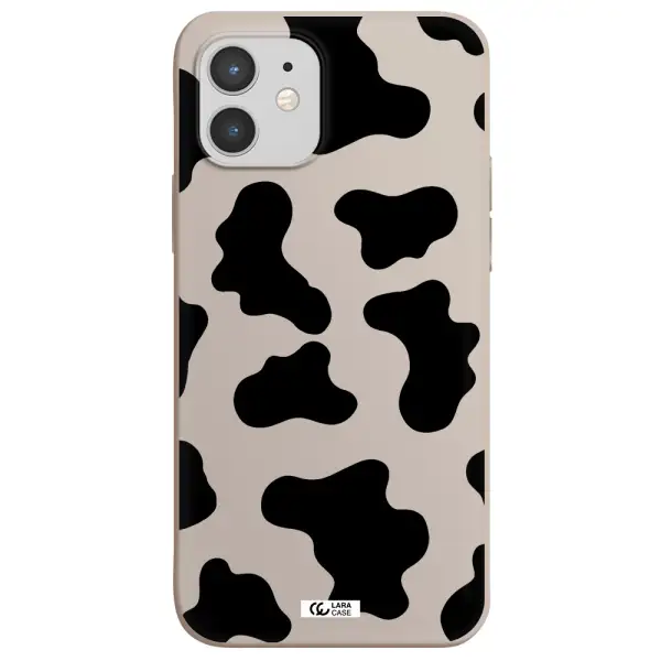 Cow Print Apple iPhone 12 Silicone Stone Case