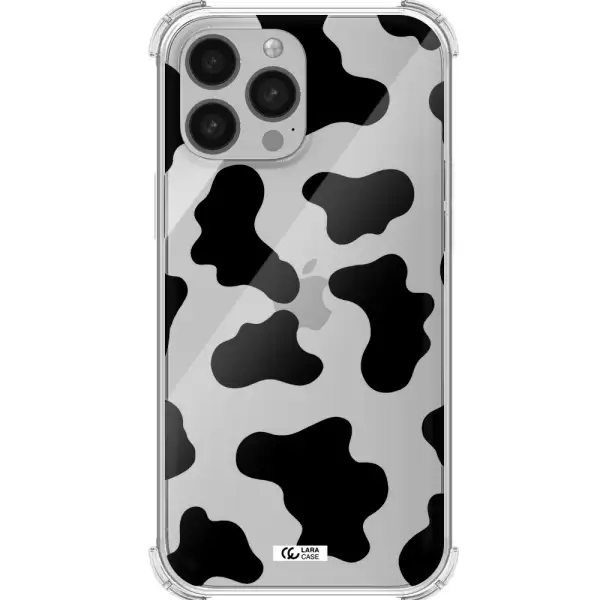 Cow Print Apple iPhone 13 Pro Max Clear PC Case