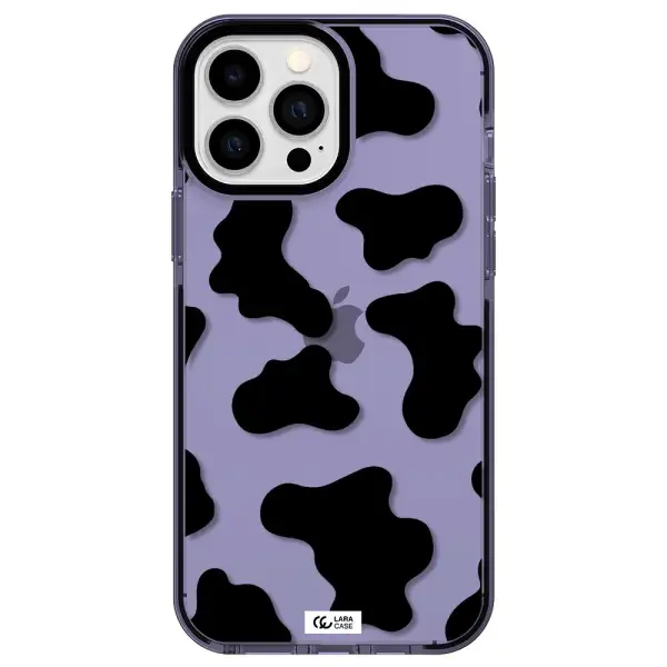 Cow Print Apple iPhone 13 Pro Max impact Lilac Case