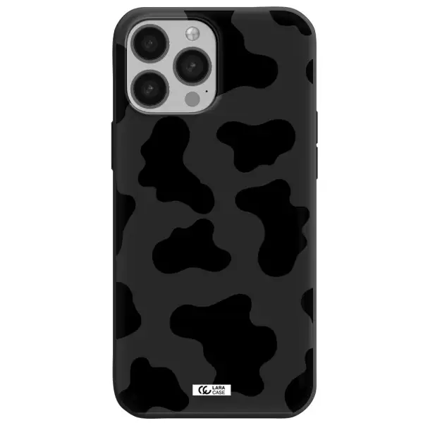Cow Print Apple iPhone 13 Pro Max Silicone black Case