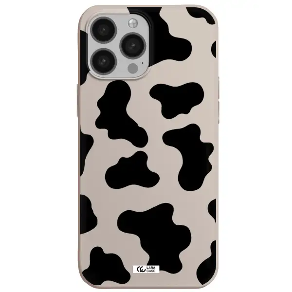 Cow Print Apple iPhone 13 Pro Max Silicone Stone Case