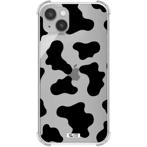 Cow Print Apple iPhone 14 Clear PC Case
