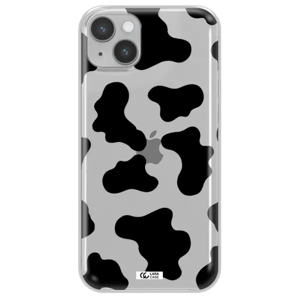 Cow Print Apple iPhone 14 Clear TPU Case