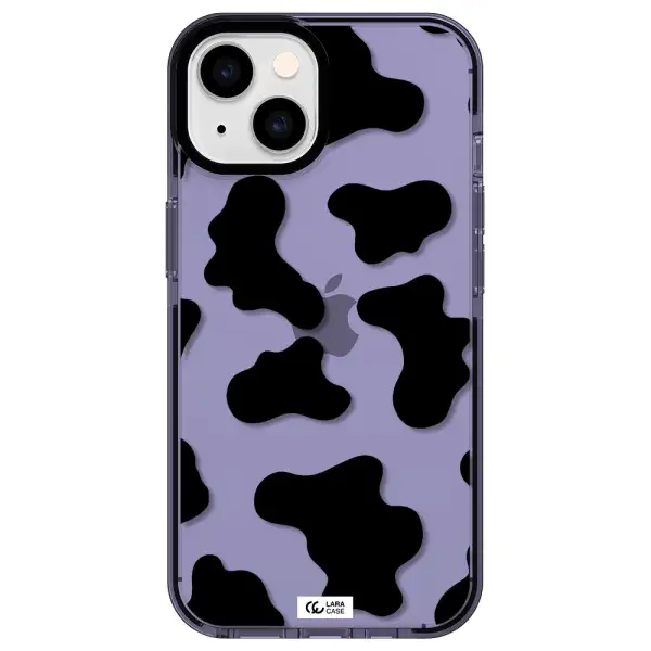 Cow Print Apple iPhone 14 impact Lilac Case