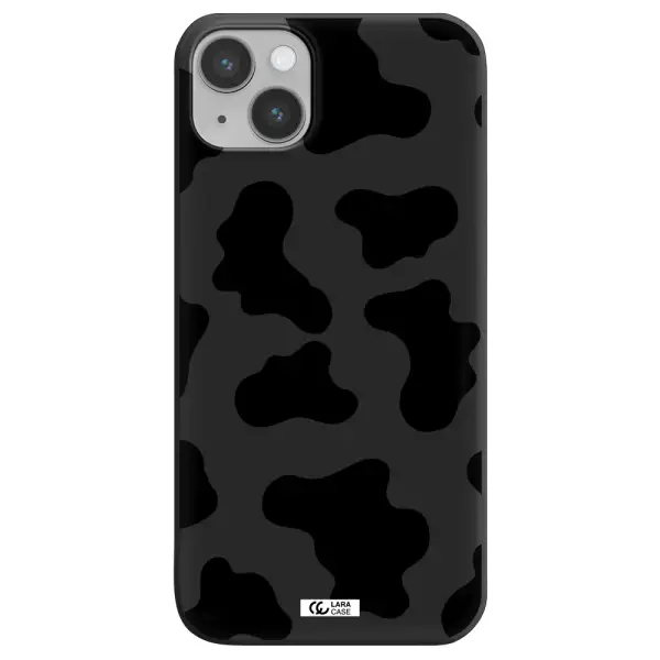 Cow Print Apple iPhone 14 plus Silicone black Case