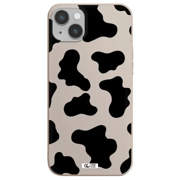 Cow Print Apple iPhone 14 Silicone Stone Case