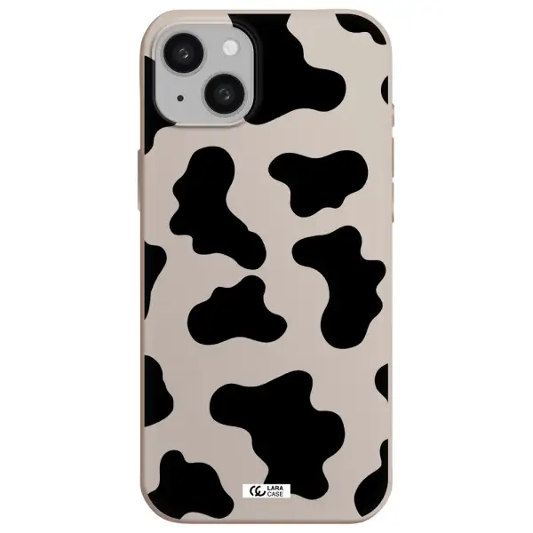 Cow Print Apple iphone 15 plus Silicone Stone Case