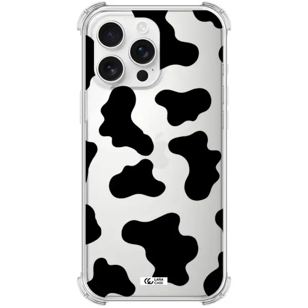 Cow Print Apple Iphone 16 Pro Max Clear Pc Case