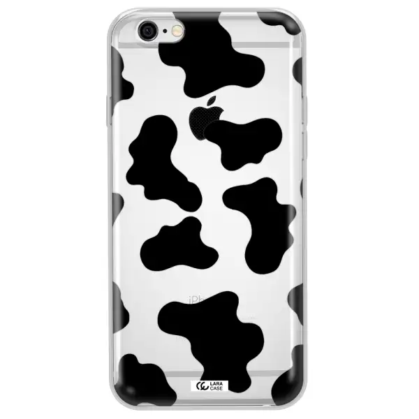 Cow Print Apple iPhone 6 Clear TPU Case