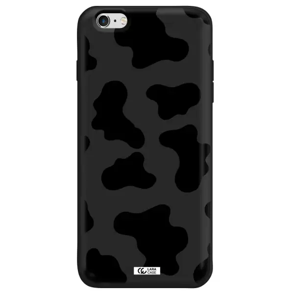 Cow Print Apple iPhone 6S Silicone black Case