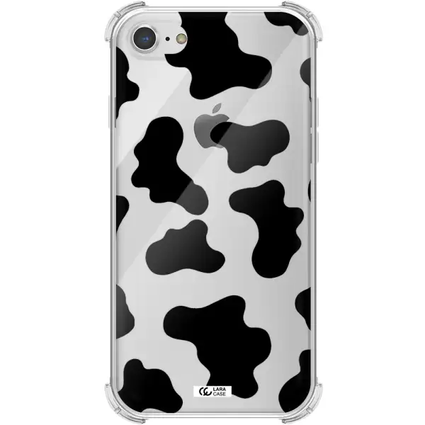 Cow Print Apple iPhone 8 Clear PC Case